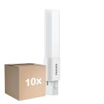 Mehrfachpackung 10x Philips CorePro PL-S LED 3.5W - 840 Kaltweiß | 2-Pins - Ersatz Für 7W