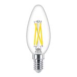 Philips MASTER LED E14 Kerze Fadenlampe Klar 2.5W 340lm - 922-927 Dim To Warm | Höchste Farbwiedergabe - Dimmbar - Ersatz Für 25W