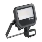 Ledvance Led-Scheinwerfer Aluminium Schwarz 17W 2400lm 100D - 840 Kaltwei&szlig; | IP65 - Bewegungs- Und Lichtsensor - Symmetrisch