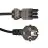 Noxion GST - Kompatibel Versorgungskabel Schwarz - Weiblich + Schuko Europlug - 2m - 3 pole 1,5mm2