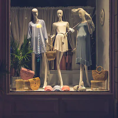 LED-Beleuchtung im Schaufenster