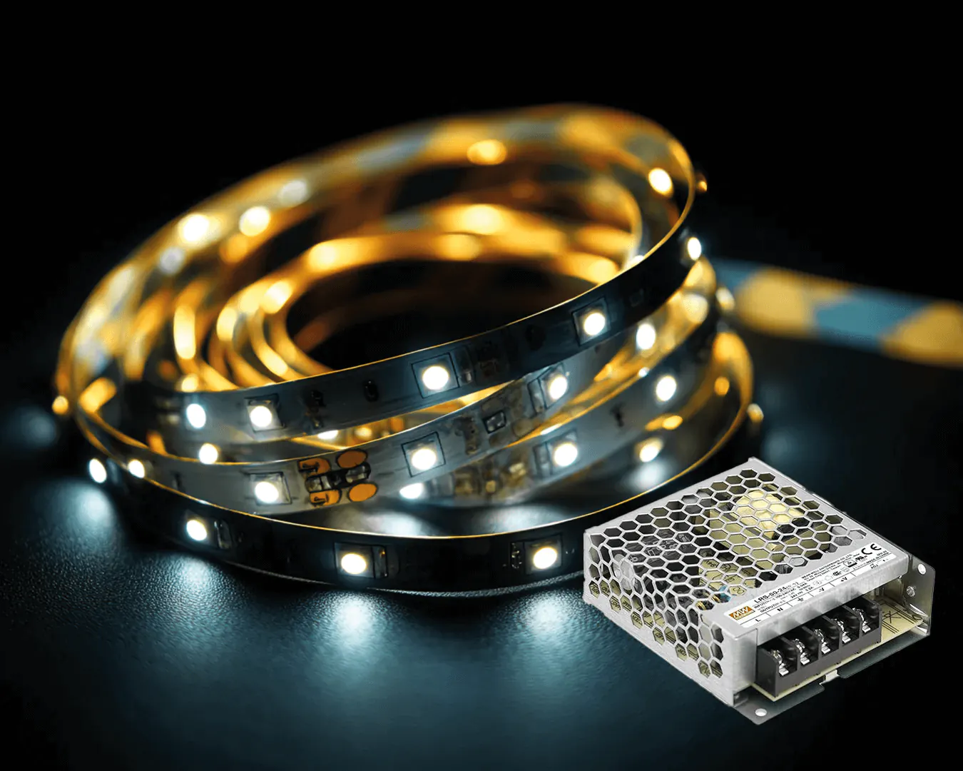 RGBW LED-Streifen mit Treiber